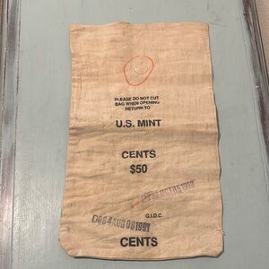 Vintage U.S. Mint Money Bag